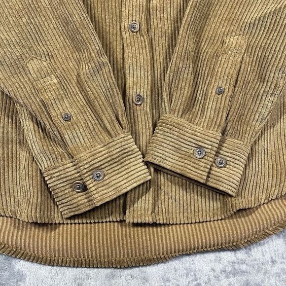 Weatherproof Mens Medium Kangaroo Comfort Thick Corduroy Button Shirt NEW - Picture 9 of 10